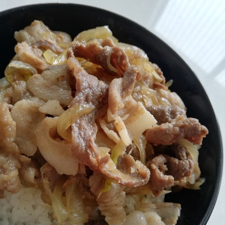 ちょっと甘めな牛丼！